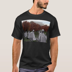 Camiseta Monumento coreano y caída del Lincoln memorial