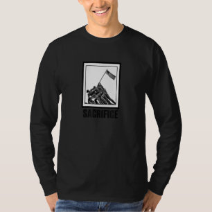 Camiseta Monumento de guerra Sacrificio Iwo Jima Foto Arte