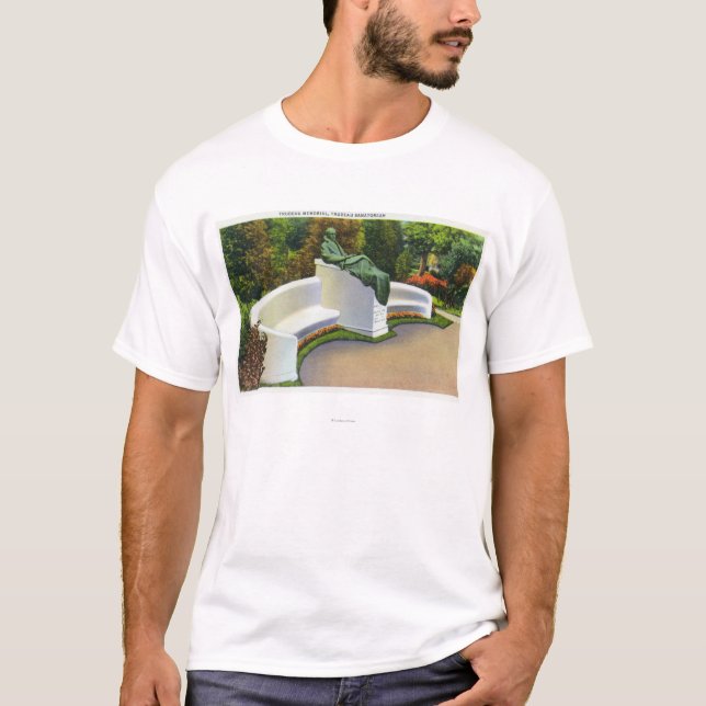 Camiseta Monumento de Trudeau, escena del sanatorio de (Anverso)