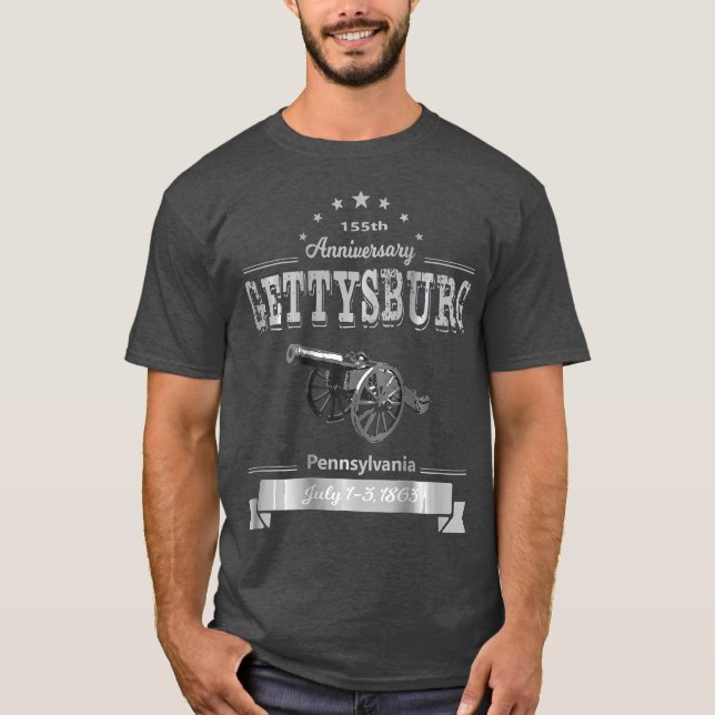 Camiseta Monumento gráfico al 155 aniversario de Gettysburg (Anverso)