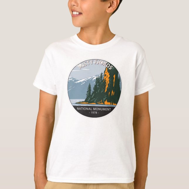 Camiseta Monumento nacional a fiordos oxidados  (Anverso)