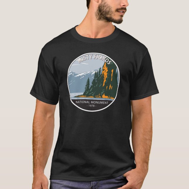 Camiseta Monumento nacional a fiordos oxidados (Anverso)