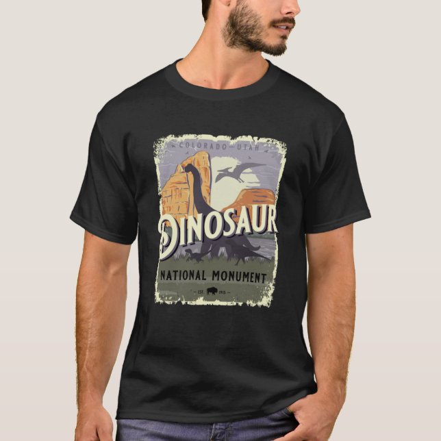 Camiseta Monumento Nacional de Dinosaurios Vacaciones en Co (Anverso)