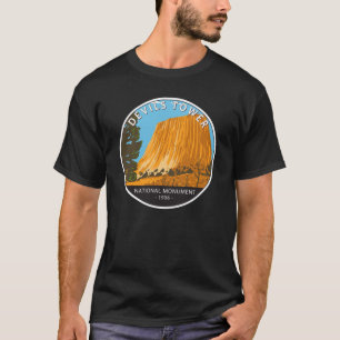 Camiseta Monumento Nacional de la Torre de los Devils Wyomi