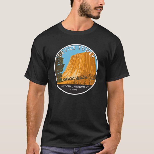 Camiseta Monumento Nacional de la Torre de los Devils Wyomi (Anverso)