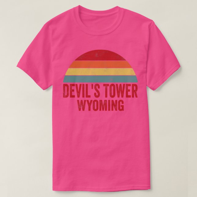 Camiseta Monumento Nacional de la Torre de los Devils Wyomi (Diseño del anverso)