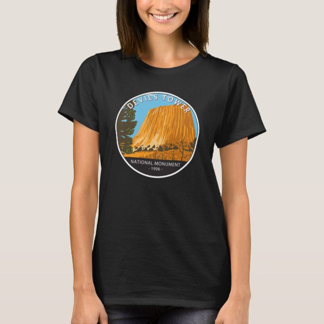 Camiseta Monumento Nacional de la Torre de los Devils Wyomi (Anverso)