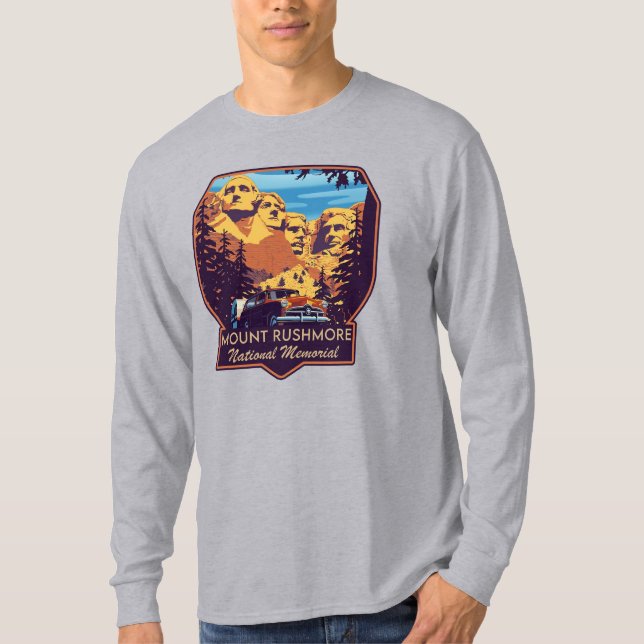 Camiseta Monumento Nacional de Mount Rushmore (Anverso)