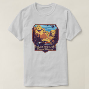 Camiseta Monumento Nacional de Mount Rushmore