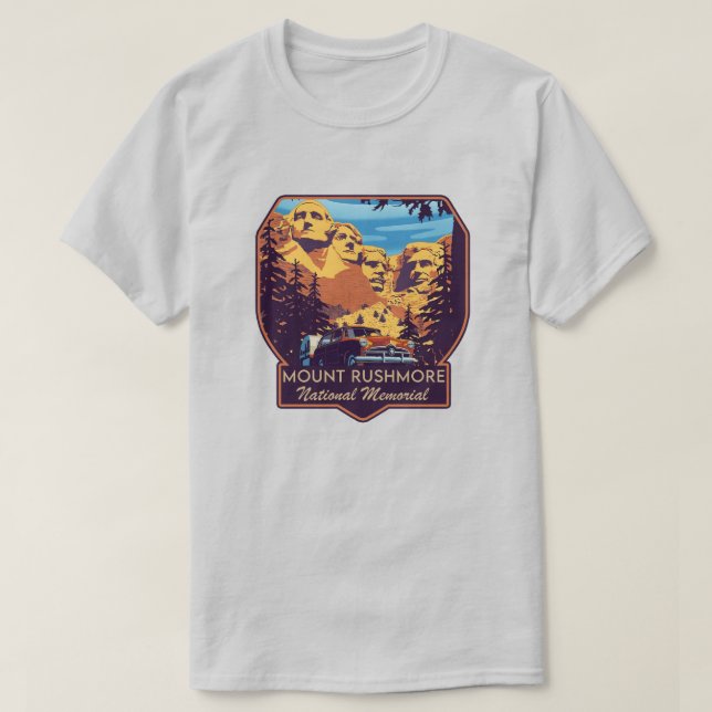 Camiseta Monumento Nacional de Mount Rushmore (Diseño del anverso)