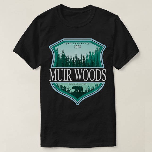 Camiseta Monumento nacional de Muir Woods California Redwoo (Diseño del anverso)