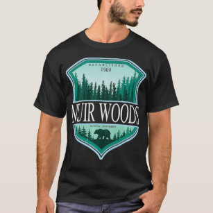 Camiseta Monumento nacional de Muir Woods California Redwoo