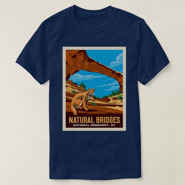 Camiseta Monumento Nacional de Puentes Naturales UTah (Diseño del anverso)