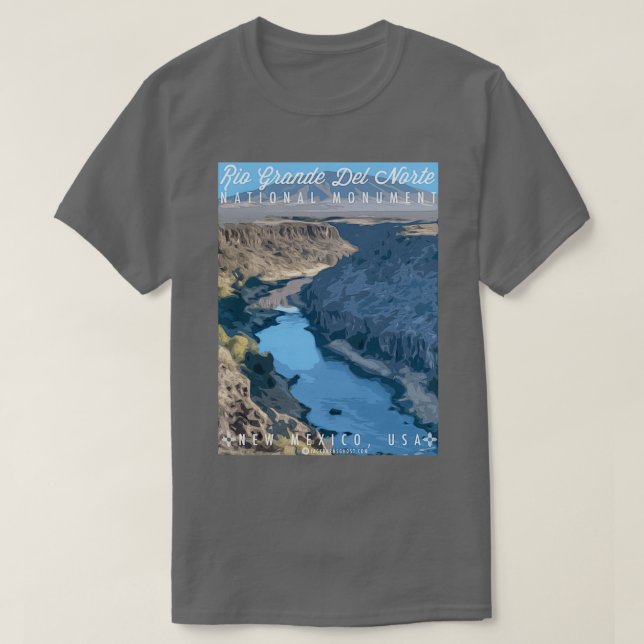 Camiseta Monumento Nacional de Río Grande del Norte (Diseño del anverso)