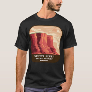 Camiseta Monumento nacional del Bluff de Escocia Vintage (N