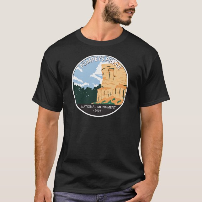 Camiseta Monumento nacional del Pilar Pompeys Montana Vinta (Anverso)