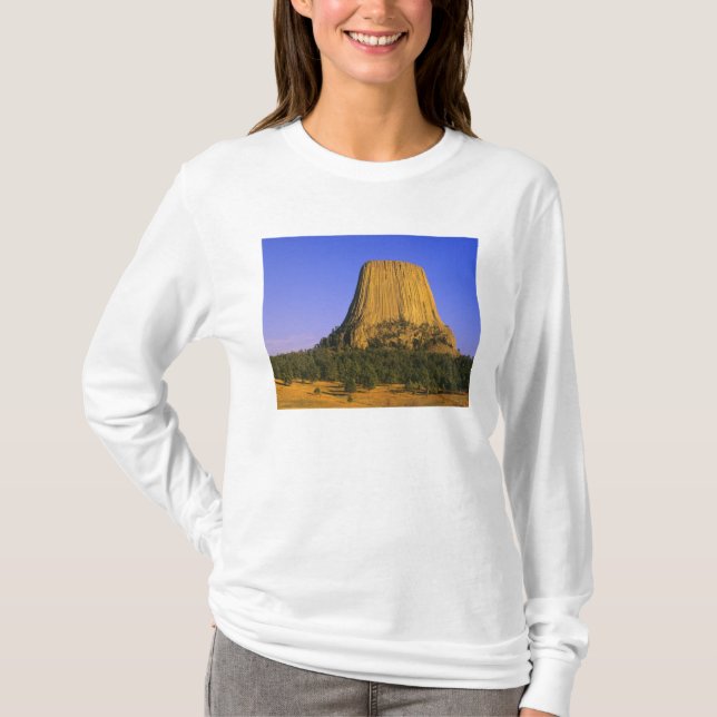 Camiseta Monumento Nacional Devils Tower en Wyoming (Anverso)