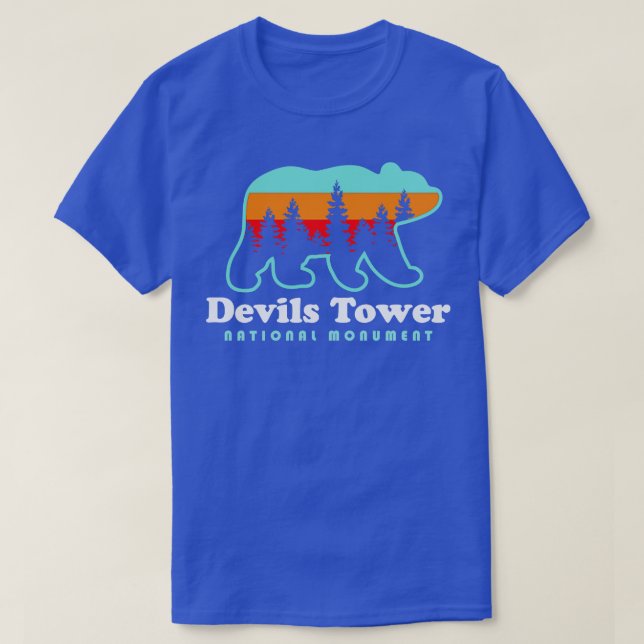 Camiseta Monumento Nacional Devils Tower Wyoming Black Hill (Diseño del anverso)