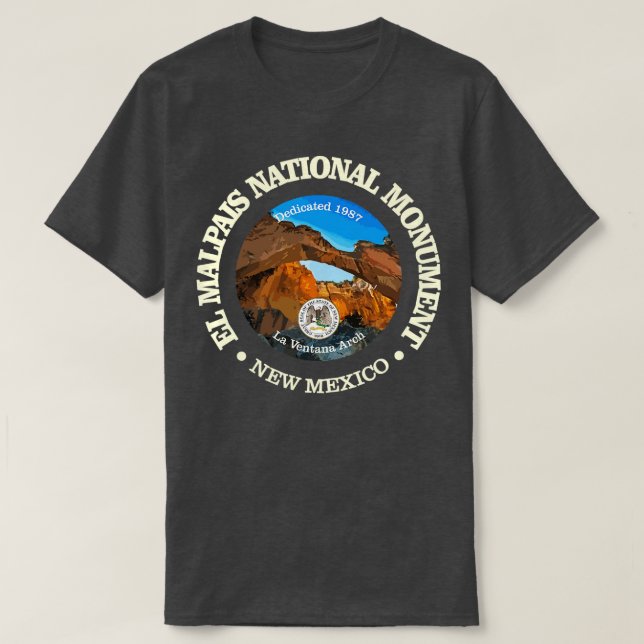 Camiseta Monumento Nacional El Malpais NM (Diseño del anverso)