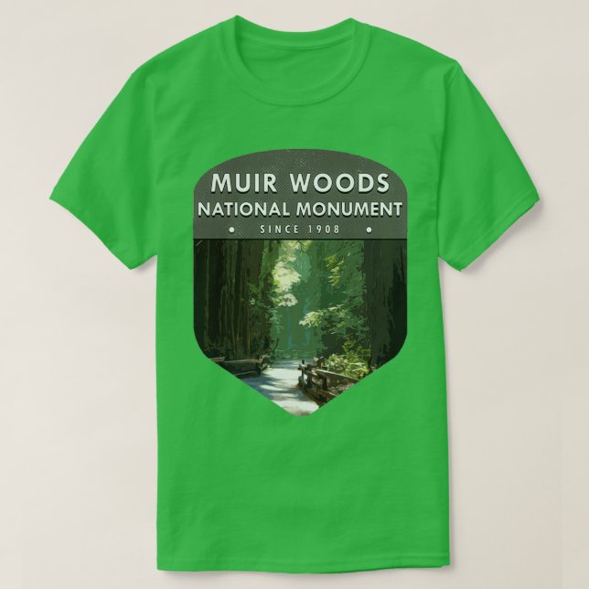 Camiseta Monumento nacional Muir Woods 1 (Diseño del anverso)