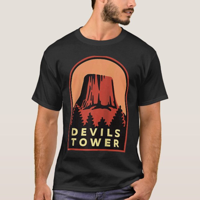Camiseta Monumento nacional Raglan de la Torre de los Devil (Anverso)