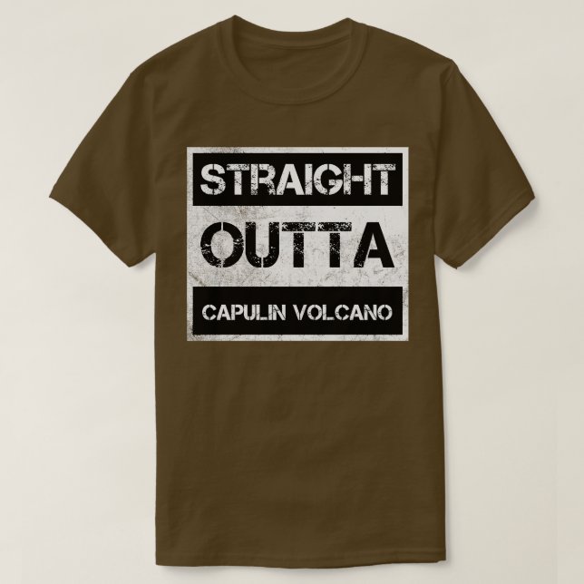 Camiseta Monumento nacional V del volcán Capulin (Diseño del anverso)