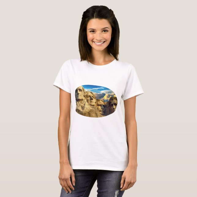 Camiseta Monumento presidencial de Mount Rushmore (Anverso completo)