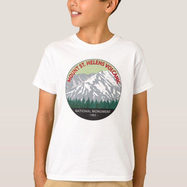 Camiseta Monumento volcánico nacional de Mount St Helens (Anverso)