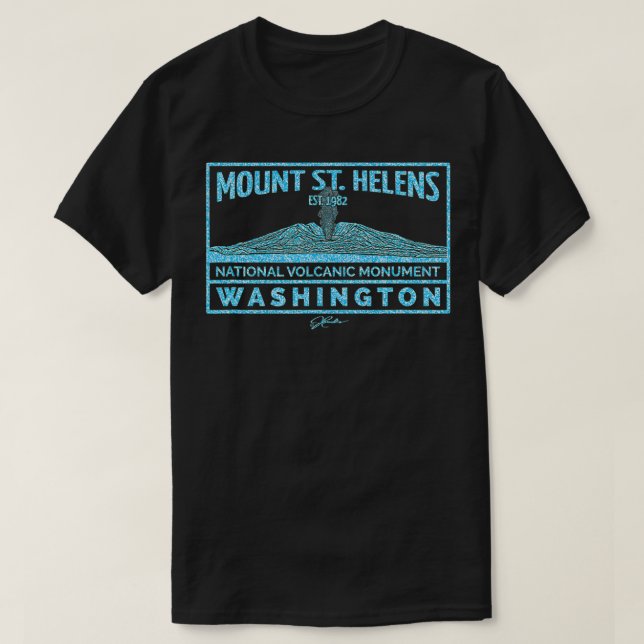 Camiseta Monumento volcánico nacional de Mount St Helens (Diseño del anverso)