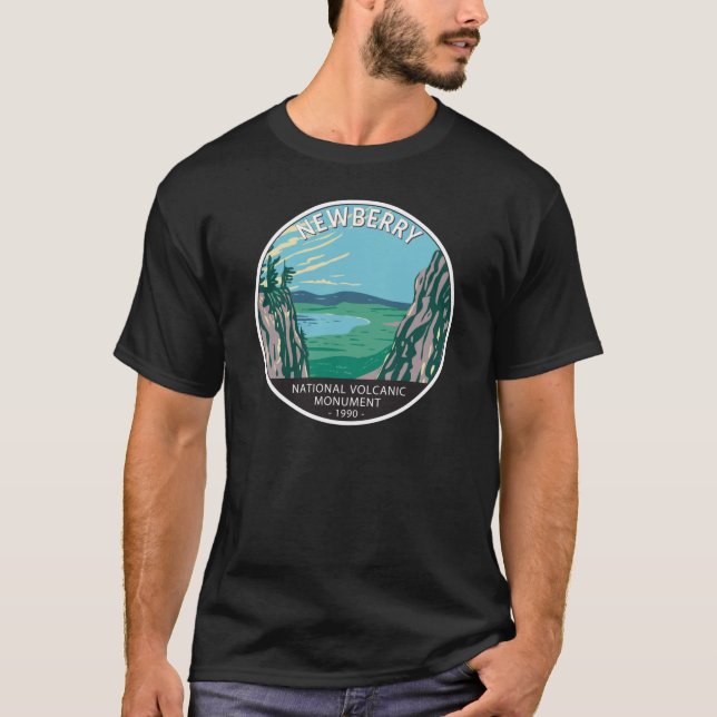 Camiseta Monumento volcánico nacional de Newberry Oregon Vi (Anverso)