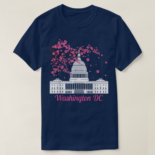Camiseta Monumentos a la ceremonia de cerezo en Washington  (Diseño del anverso)