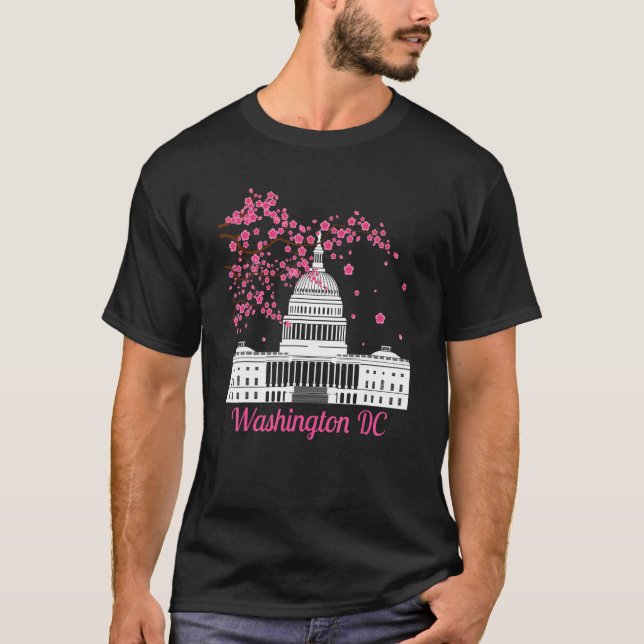 Camiseta Monumentos a la quema de cerezos en Washington Dc  (Anverso)