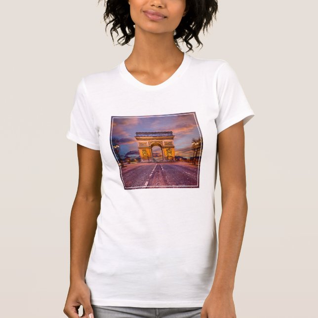 Camiseta Monumentos | Arco de Triomphe, París, Francia (Anverso)