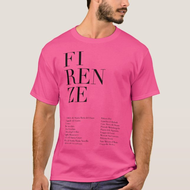 Camiseta Monumentos de Firenze (Anverso)