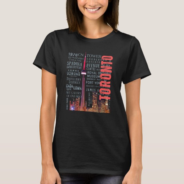 Camiseta Monumentos emblemáticos de Toronto (Anverso)