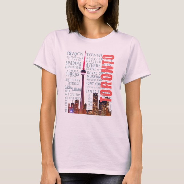 Camiseta Monumentos emblemáticos de Toronto (Anverso)