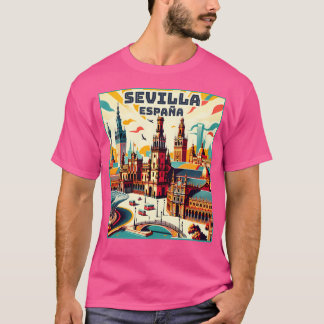 Camiseta Monumentos históricos de Sevillaseville Espaa Espa