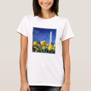 Camiseta Monumentos Monumento a Washington en primavera