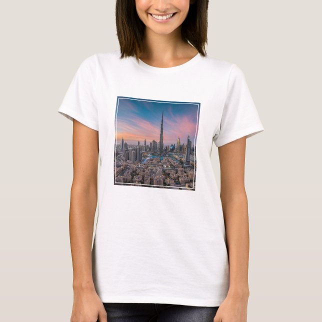 Camiseta Monumentos | Paisaje urbano de Dubai (Anverso)