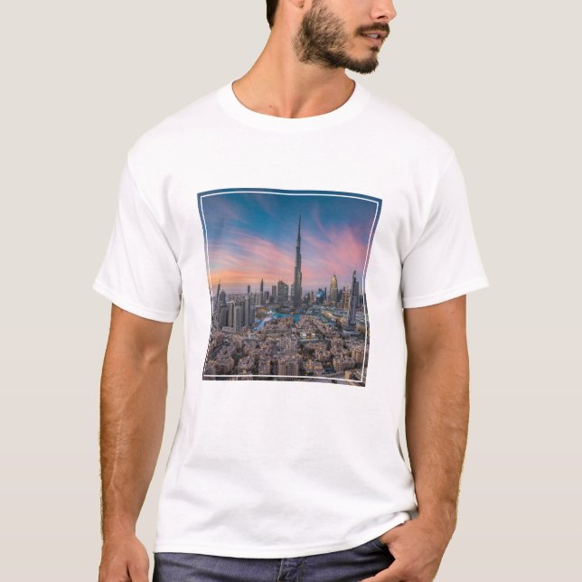 Camiseta Monumentos | Paisaje urbano de Dubai (Anverso)