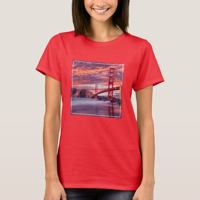 Camiseta Monumentos | Puerta de Oro de San Francisco, CA (Anverso)
