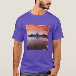 Camiseta Monumentos   Taj Mahal Sunset