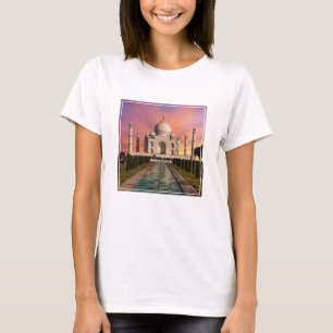 Camiseta Monumentos   Vista colorida del Taj Mahal