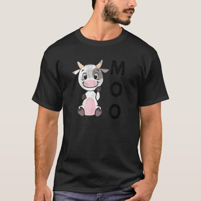 Camiseta Moo Baby Cow Farmer Granja Animal Country Life (Anverso)