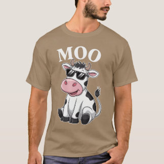 Camiseta Moo Cow Funny Farmer Cow For Men Women Boys And Gi