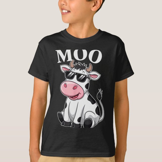 Camiseta Moo Cow - Funny Farmer Cow For Men Women Kids Boys (Anverso)
