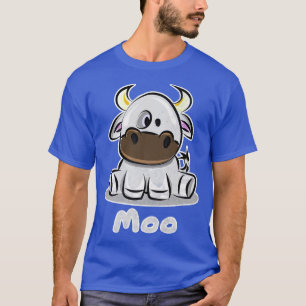 Camiseta Moo Cow Graciosa Vaca Granjera para niños y niñas