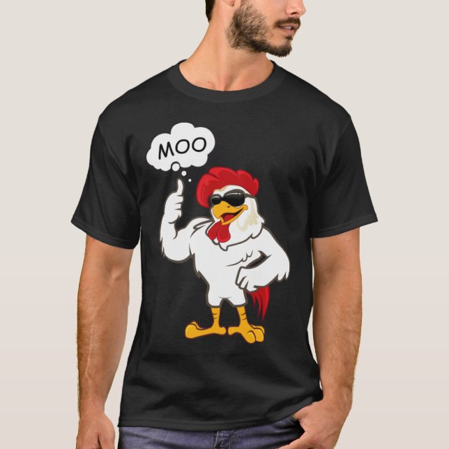 Camiseta MOO  CowChicken Moo  Chicken  Farm Animals (Anverso)
