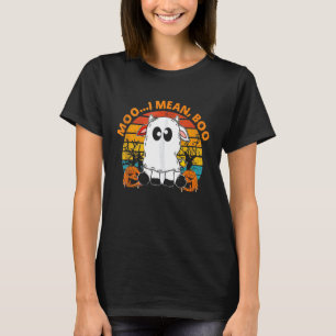 Camiseta Moo De Vaca Fantasma Me Refiero A Calabaza De Bote