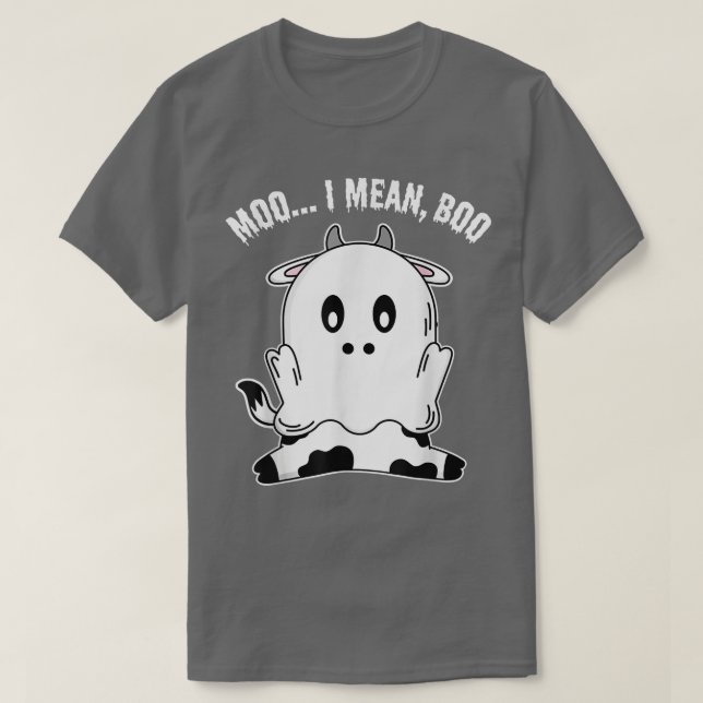Camiseta Moo de vaca fantasma me refiero a granjero de cala (Diseño del anverso)
